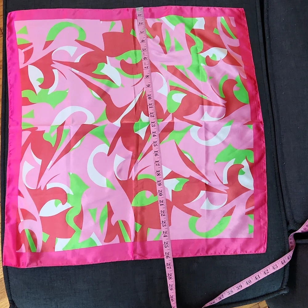 Pink Satin Groovy Vintage Y2K Does 70's Neck or Headscarf Mark By Mark Jacobs